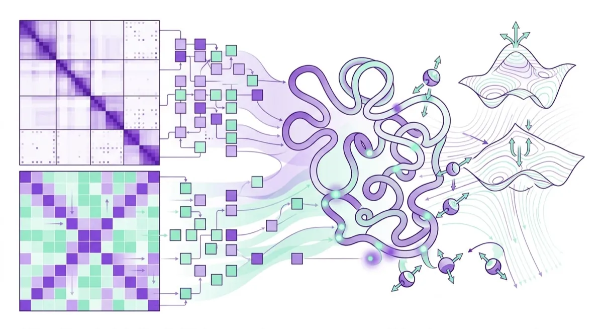 Machine learning and bioinformatics illustration