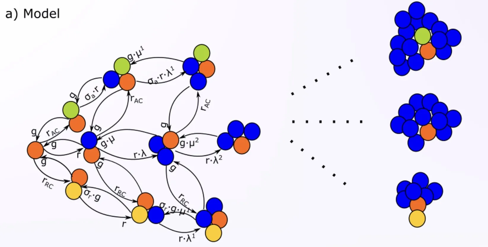 Kinetic modelling illustration
